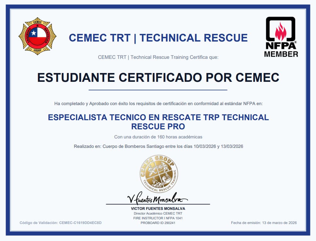 Certificado Oficial PRO